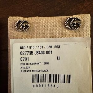 Authentic Gucci GG Marmont Double G Earrings